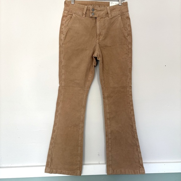 NWT American Eagle AE Stretch High-Waisted Kick Boot Corduroy Pant size 6 28W - Picture 1 of 15